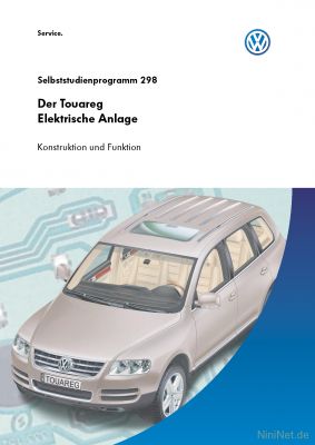 Cover des SSP Nr. 298 von VW mit dem Titel: Der Touareg - Elektrische Anlage 
