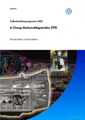 Cover des SSP Nr. 300 von VW mit dem Titel: 6-Gang-Automatikgetriebe 09D 