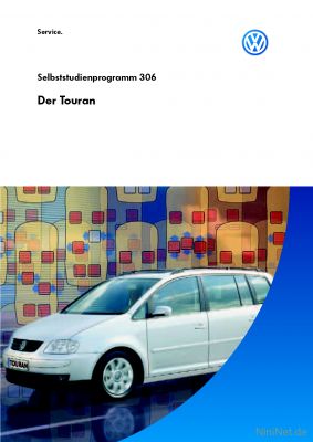 Cover des SSP Nr. 306 von VW mit dem Titel: Der Touran 