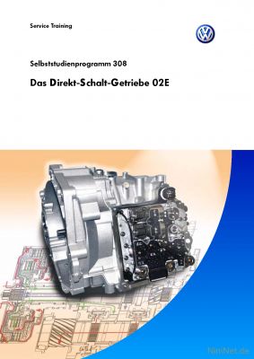 Cover des SSP Nr. 308 von VW mit dem Titel: Das Direkt-Schalt-Getriebe 02E 