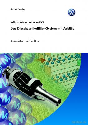 Cover des SSP Nr. 330 von VW mit dem Titel: Das Dieselpartikelfilter-System mit Additiv 