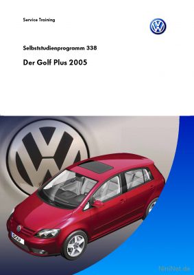 Cover des SSP Nr. 338 von VW mit dem Titel: Der Golf Plus 2005 
