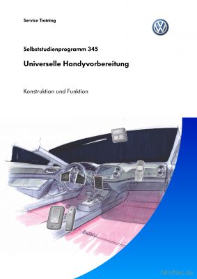 Cover des SSP Nr. 345 von VW mit dem Titel: Universelle Handyvorbereitung 