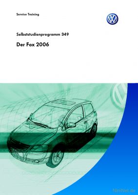 Cover des SSP Nr. 349 von VW mit dem Titel: Der Fox 2006 
