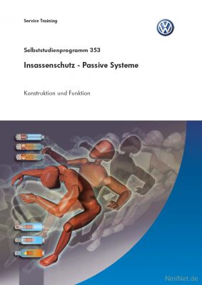 Cover des SSP Nr. 353 von VW mit dem Titel: Insassenschutz - Passive Systeme 