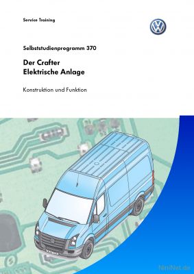 Cover des SSP Nr. 370 von VW mit dem Titel: Der Crafter Elektrische Anlage 