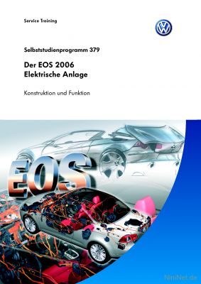Cover des SSP Nr. 379 von VW mit dem Titel: Der EOS 2006 Elektrische Anlage 