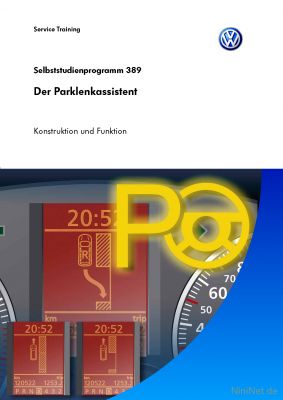 Cover des SSP Nr. 389 von VW mit dem Titel: Der Parklenkassistent 