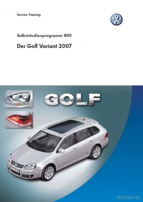 Cover des SSP Nr. 400 von VW mit dem Titel: Der Golf Variant 2007 