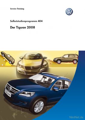 Cover des SSP Nr. 404 von VW mit dem Titel: Der Tiguan 2008 