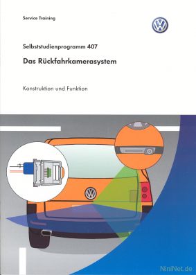 Cover des SSP Nr. 407 von VW mit dem Titel: Das Rückfahrkamerasystem 