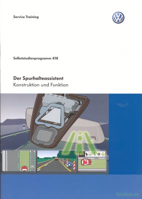Cover des SSP Nr. 418 von VW mit dem Titel: Der Spurhalteassistent 
