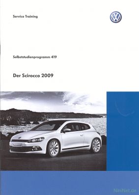 Cover des SSP Nr. 419 von VW mit dem Titel: Der Scirocco 2009 