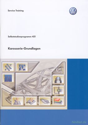 Cover des SSP Nr. 421 von VW mit dem Titel: Karosserie-Grundlagen 