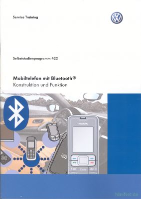 Cover des SSP Nr. 422 von VW mit dem Titel: Mobiltelefon mit Bluetooth® 