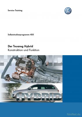 Cover des SSP Nr. 450 von VW mit dem Titel: Der Touareg Hybrid 