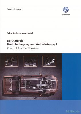 Cover des SSP Nr. 464 von Volkswagen Nutzfahrzeuge mit dem Titel: Der Amarok - Kraftübertragung und Antriebskonzept 