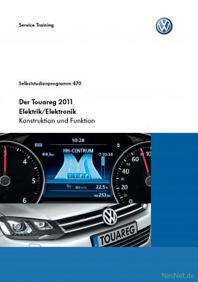 Cover des SSP Nr. 470 von VW mit dem Titel: Der Touareg 2011 Elektrik/Elektronik