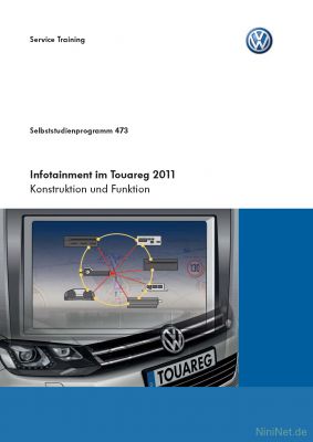 Cover des SSP Nr. 473 von VW mit dem Titel: Infotainment im Touareg 2011 