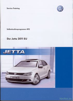 Cover des SSP Nr. 492 von VW mit dem Titel: Der Jetta 2011 EU 