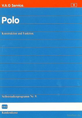 Cover des SSP Nr. 9 von VW mit dem Titel: Polo 