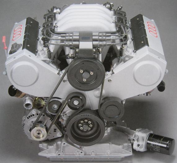 Audi V6-Motor von vorne